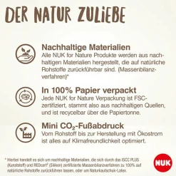 Trinksauger 2er Pack for Nature - Silikon Gr. L