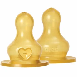 Trinksauger 2er Pack Latex Bottle Nipple - langsamer Nahrungsfluss
