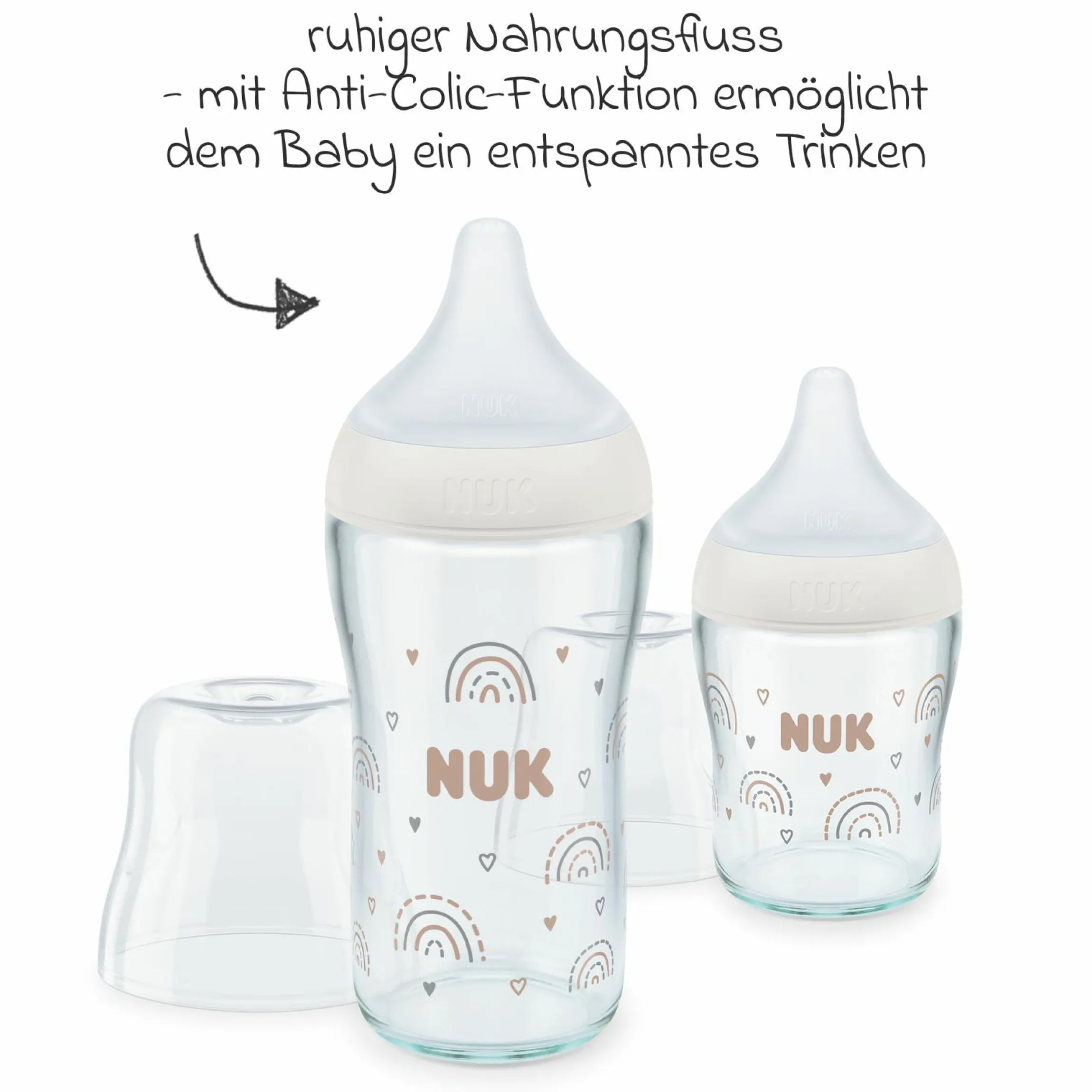 Trinksauger 2er Pack Perfect Match Silikon - Universalgröße (ab 6 Monate)