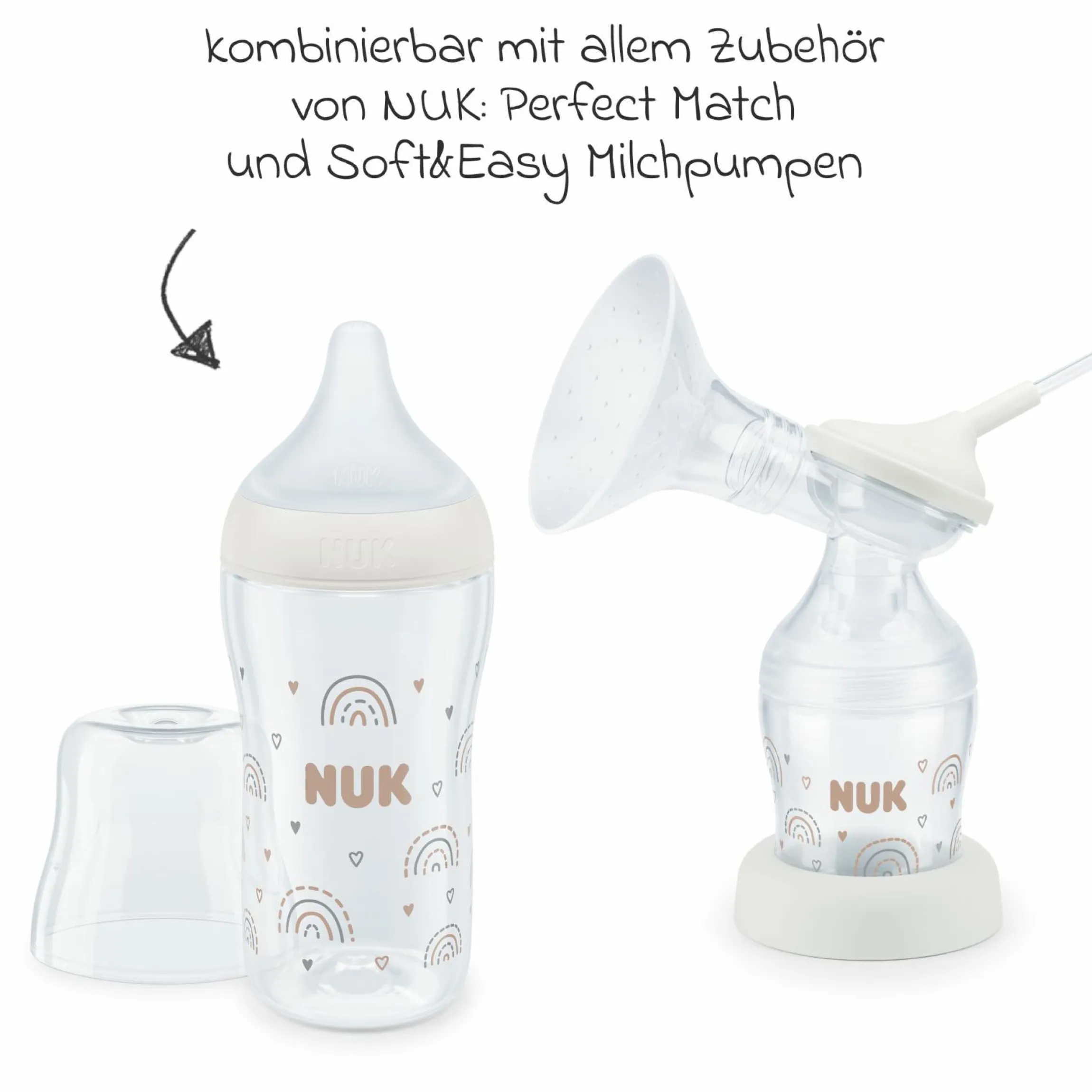 Trinksauger 2er Pack Perfect Match Silikon - Universalgröße (ab 6 Monate)