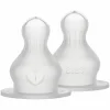 Trinksauger 2er Pack Silikon Bottle Nipple - schneller Nahrungsfluss