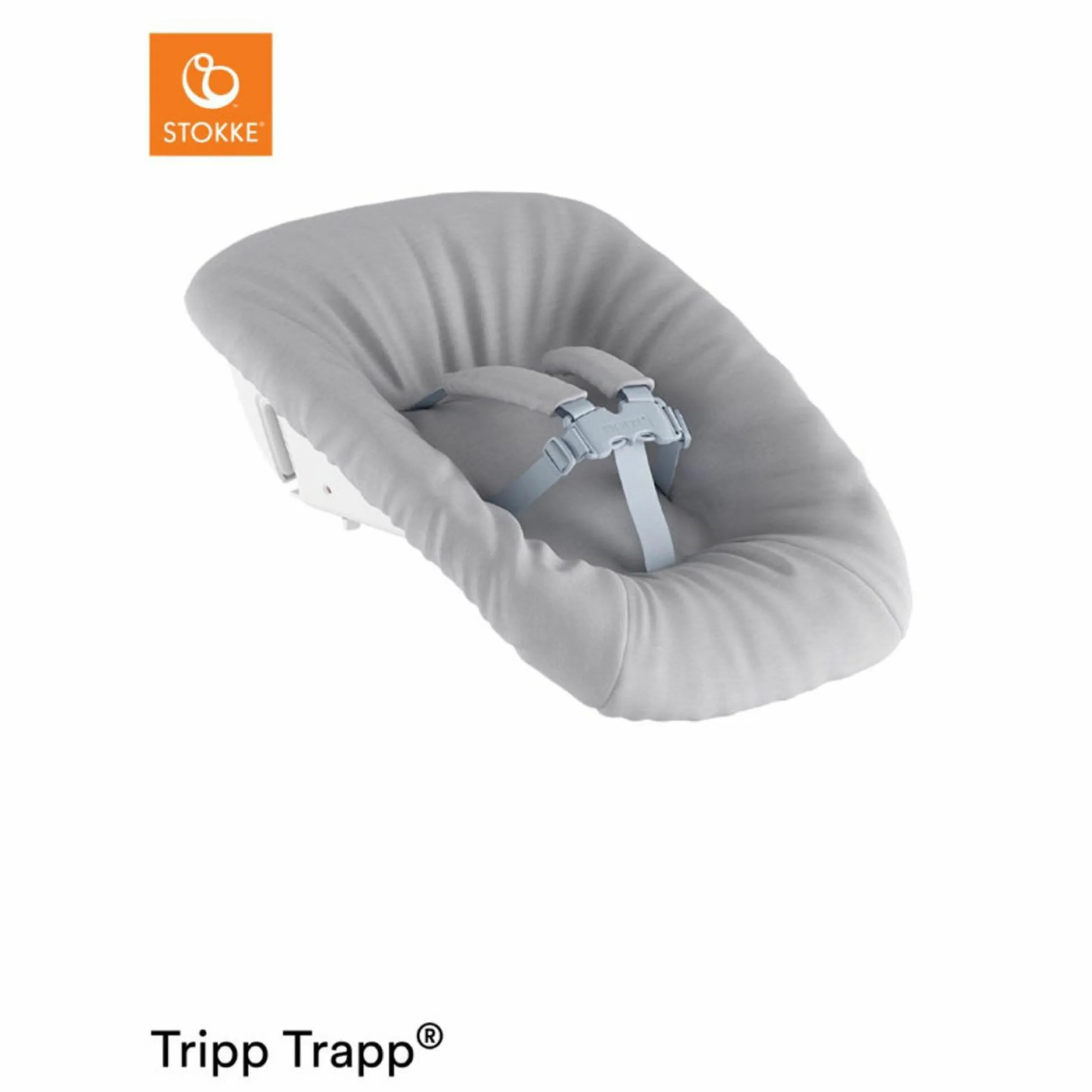 Tripp Trapp® Natur Newborn Set - Hochstuhl + Neugeborenenaufsatz (verstellbar) Grey