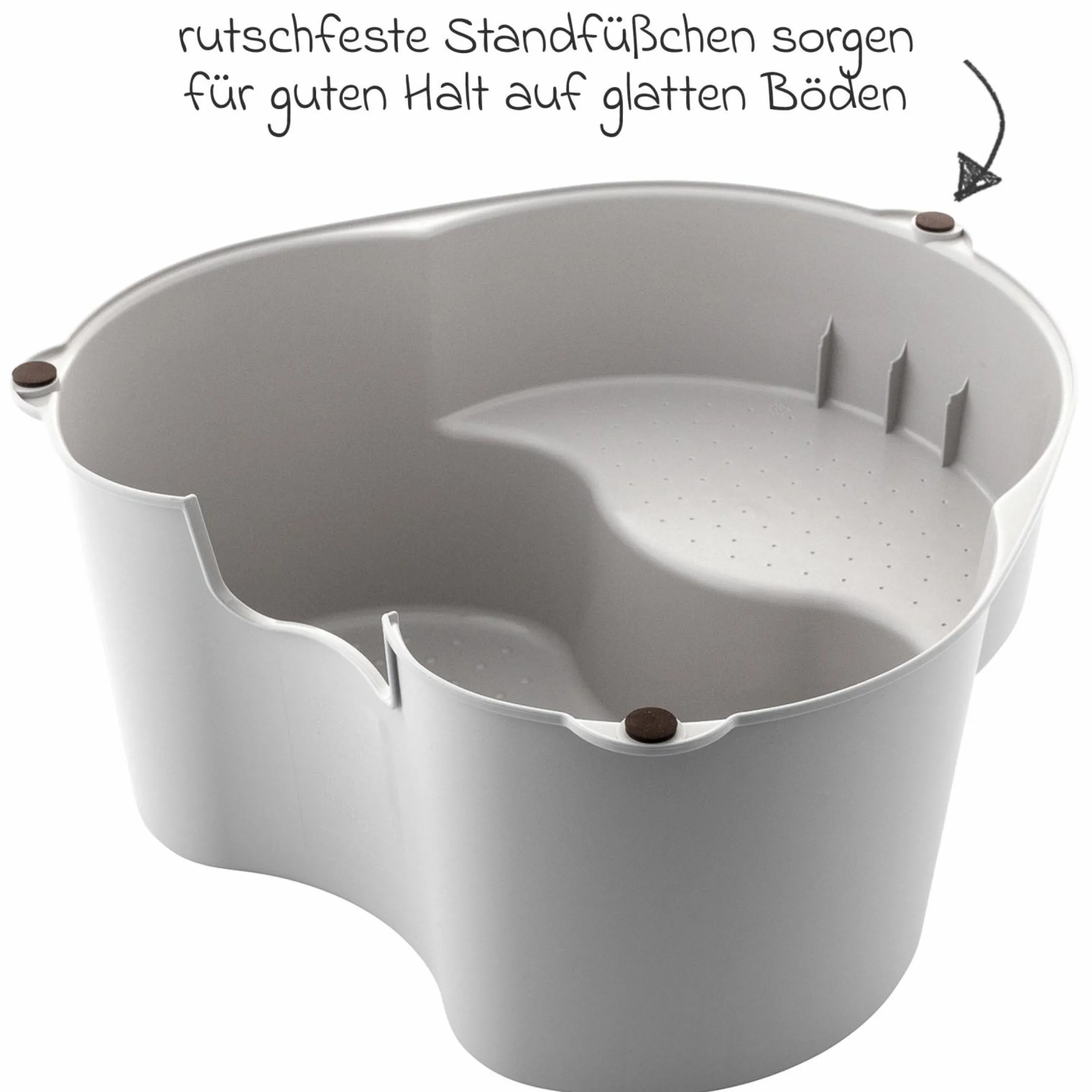 Tritthocker Tilo 2-stufig - Cappuccino