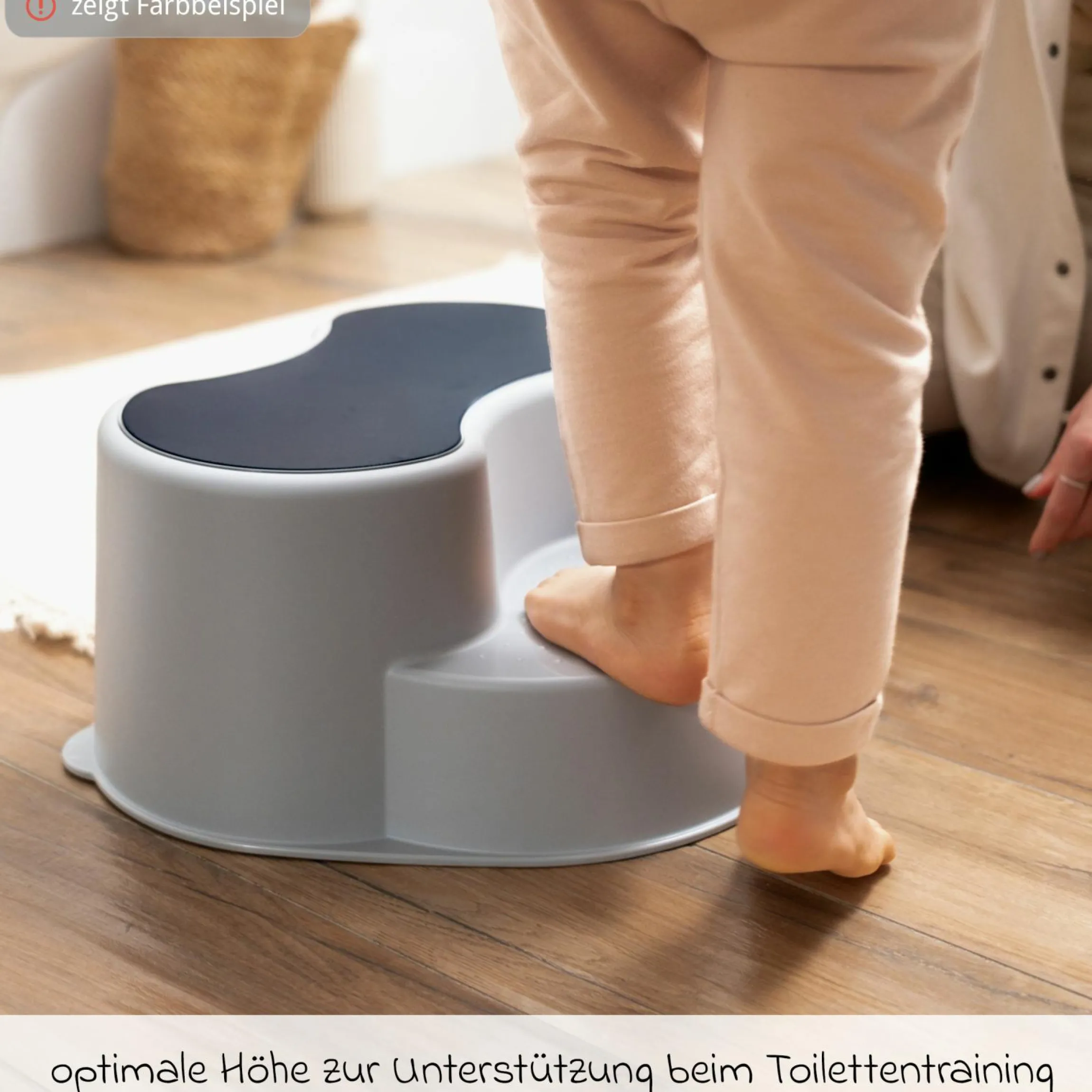 Tritthocker Tilo 2-stufig - Cappuccino