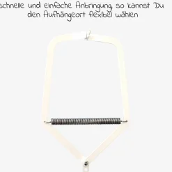 Türrahmenklammer für Federwiege Membantu - Weiß