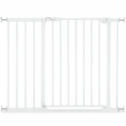Türschutzgitter / Treppenschutzgitter Clear Step 2 (75-80 cm) inkl. 21 cm Verlängerung - White