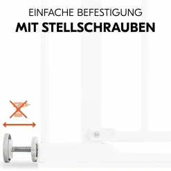 Türschutzgitter / Treppenschutzgitter Clear Step 2 (75-80 cm) - White