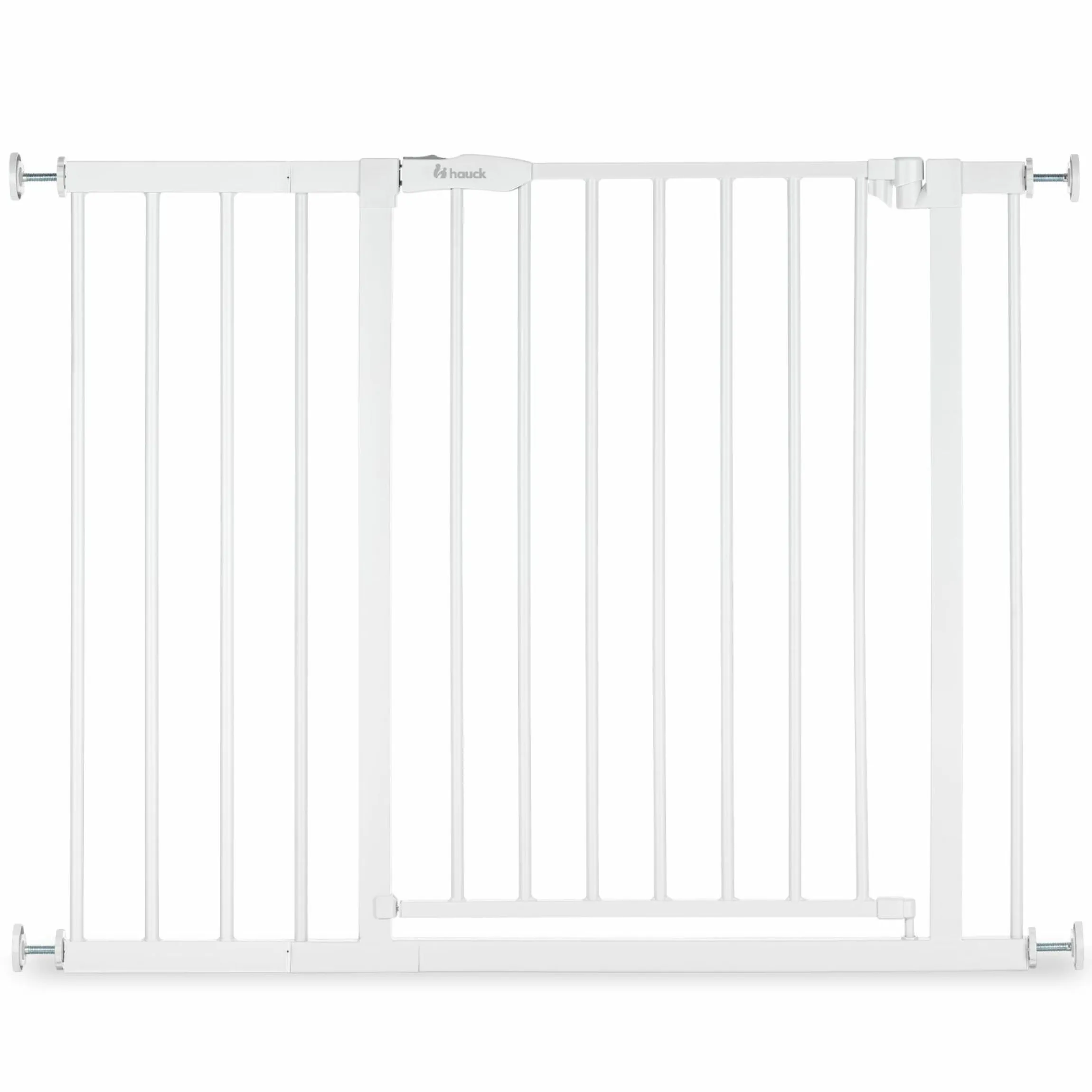 Türschutzgitter / Treppenschutzgitter Open N Stop 2 (75-80 cm) inkl. 21 cm Verlängerung - White