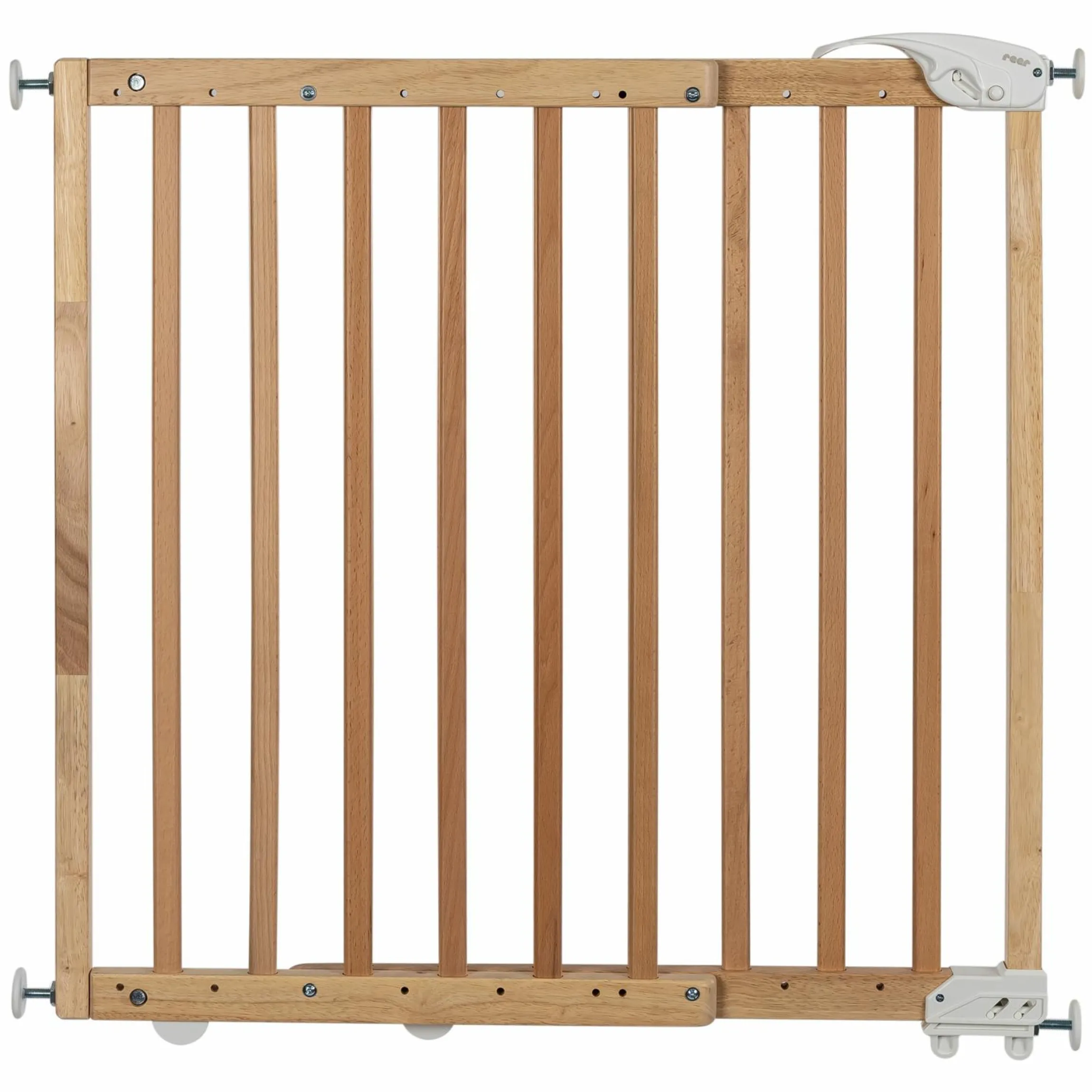 Türschutzgitter / Treppenschutzgitter (63 bis 106 cm) zum Klemmen oder Schrauben - Natur