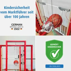 Türschutzgitter / Treppenschutzgitter (63 bis 106 cm) zum Klemmen oder Schrauben - Natur