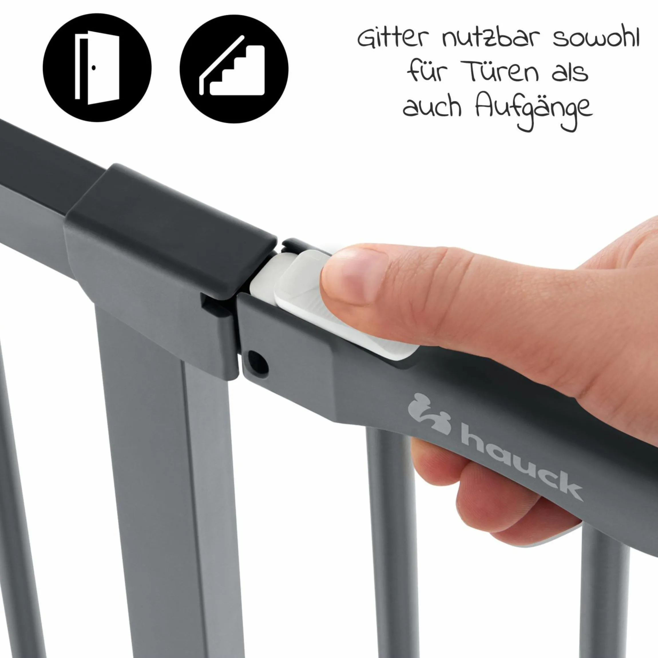 Türschutzgitter Clear Step Autoclose 2 - Dark Grey