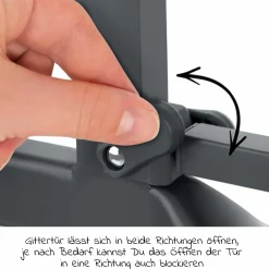 Türschutzgitter Clear Step Autoclose 2 - Dark Grey