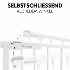 Türschutzgitter Clear Step Autoclose 2 + Türstopper 3er Pack - White