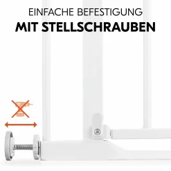 Türschutzgitter Clear Step Autoclose 2 + Türstopper 3er Pack - White