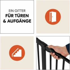 Türschutzgitter Clear Step Autoclose 2 - Black