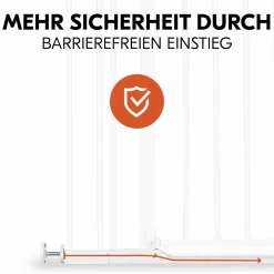Türschutzgitter inkl. Verlängerung Clear Step Autoclose 2 Set + 9 cm - White
