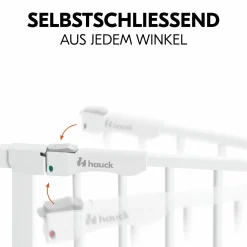 Türschutzgitter inkl. Verlängerung Clear Step Autoclose 2 Set + 9 cm - White