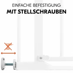 Türschutzgitter inkl. Verlängerung Clear Step Autoclose 2 Set + 9 cm - White