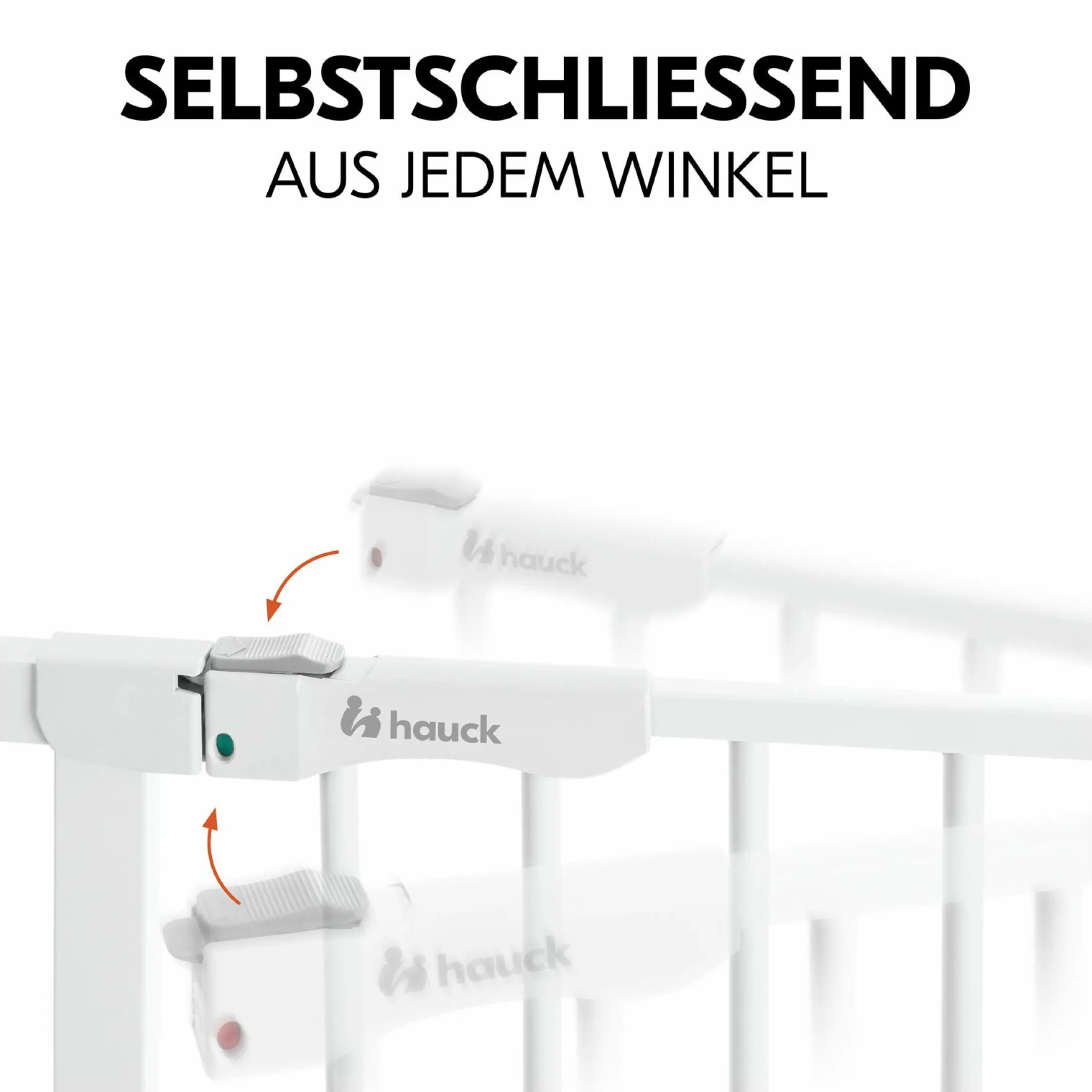 Türschutzgitter inkl. Verlängerung Clear Step Autoclose 2 Set + 21 cm - White