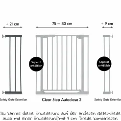 Türschutzgitter Verlängerung Safety Gate Extensions 21 cm - Dark Grey