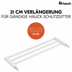 Türschutzgitter Verlängerung Safety Gate Extension 21 cm - passend für Hauck Schutzgitter - White