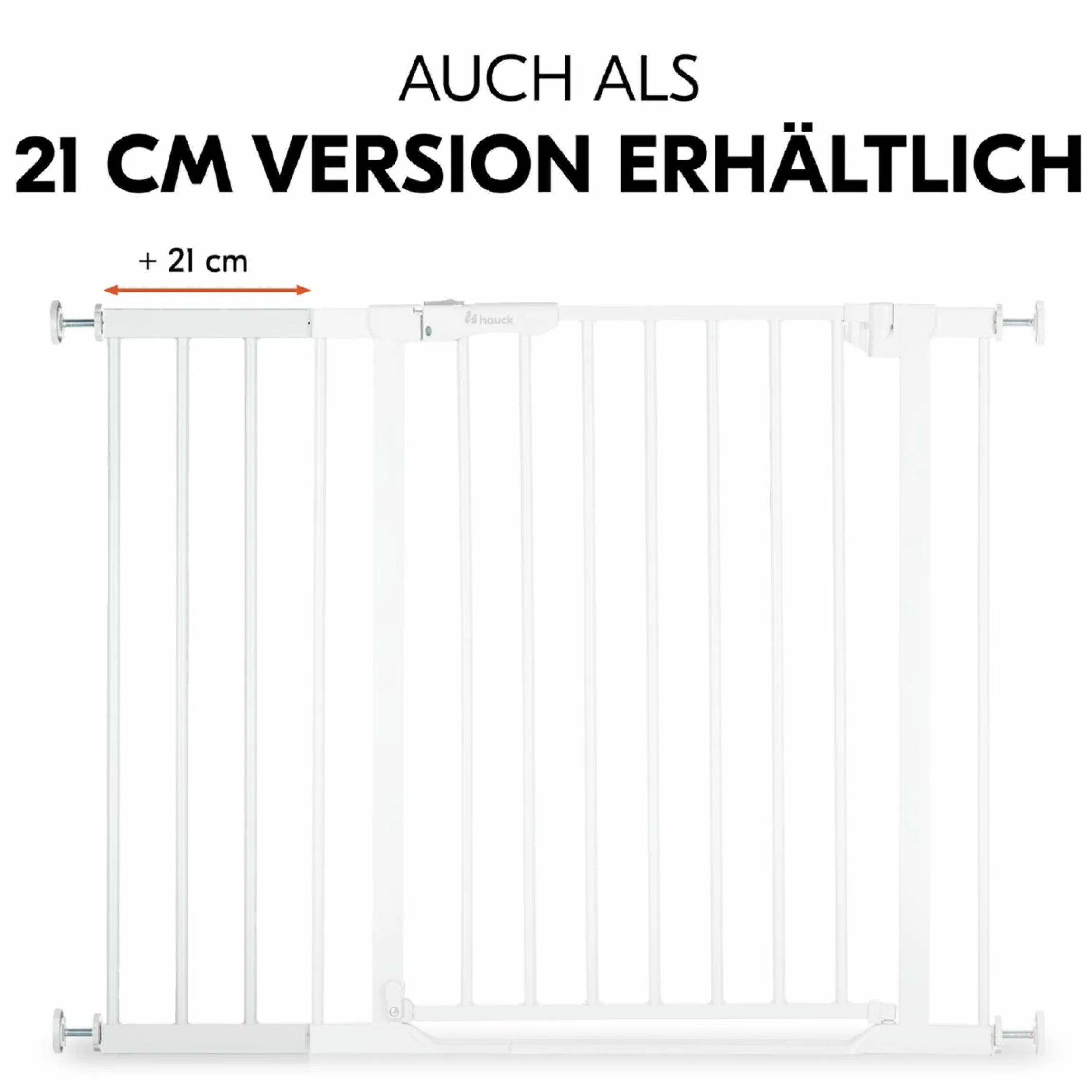 Türschutzgitter Verlängerung Safety Gate Extension 9 cm - passend für Hauck Schutzgitter - White