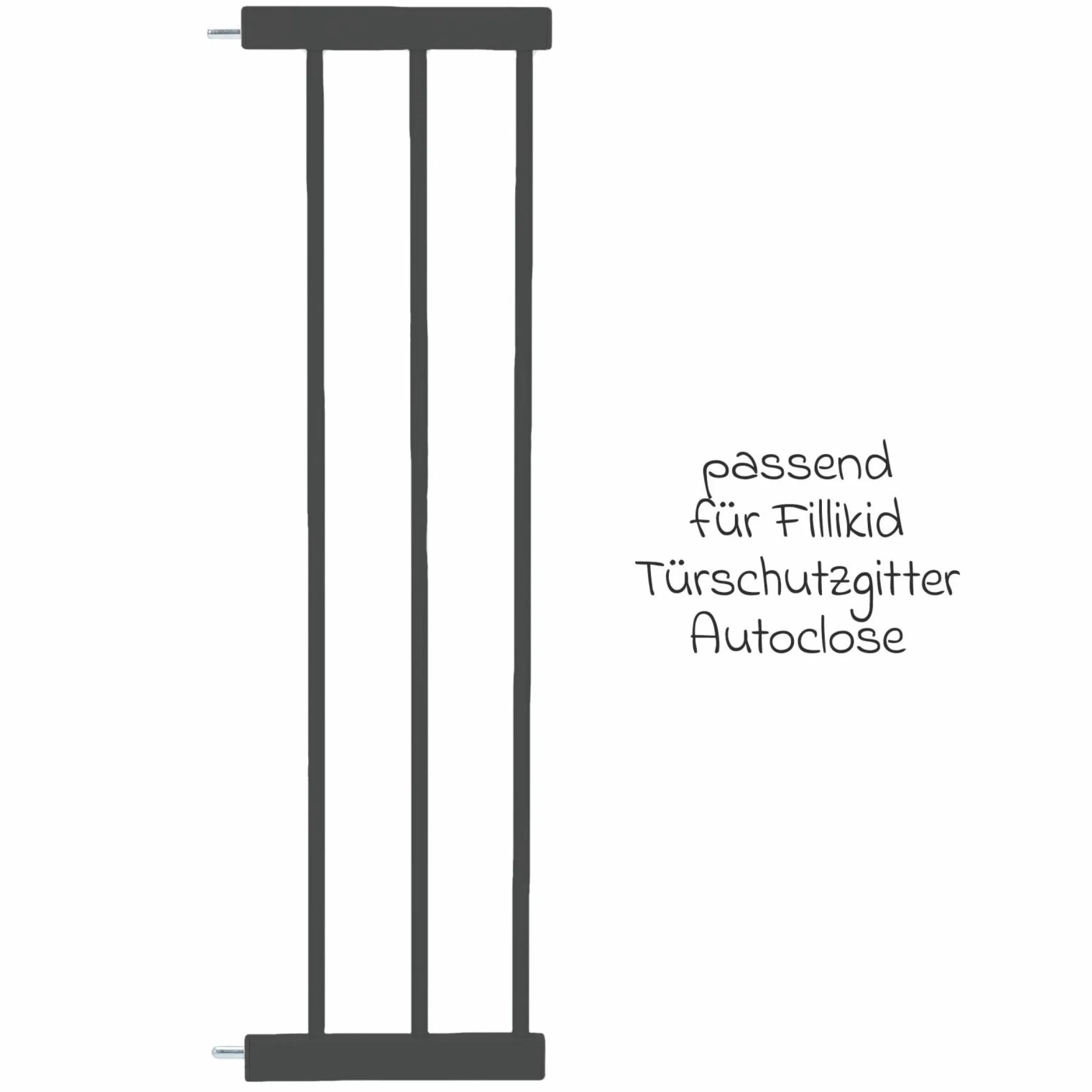 Türschutzgitter-Verlängerung 21 cm passend für Autoclose - Schwarz