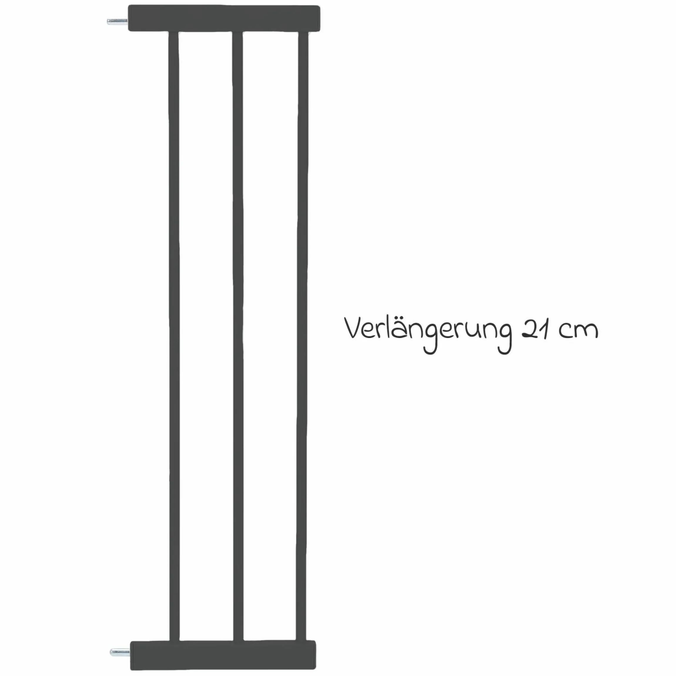 Türschutzgitter-Verlängerung 21 cm passend für Autoclose - Schwarz