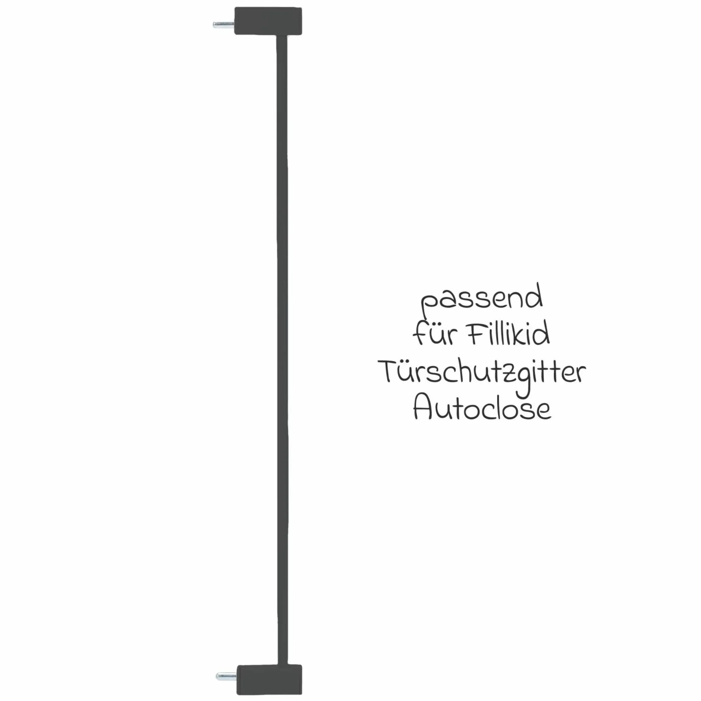 Türschutzgitter-Verlängerung 7 cm passend für Autoclose - Schwarz