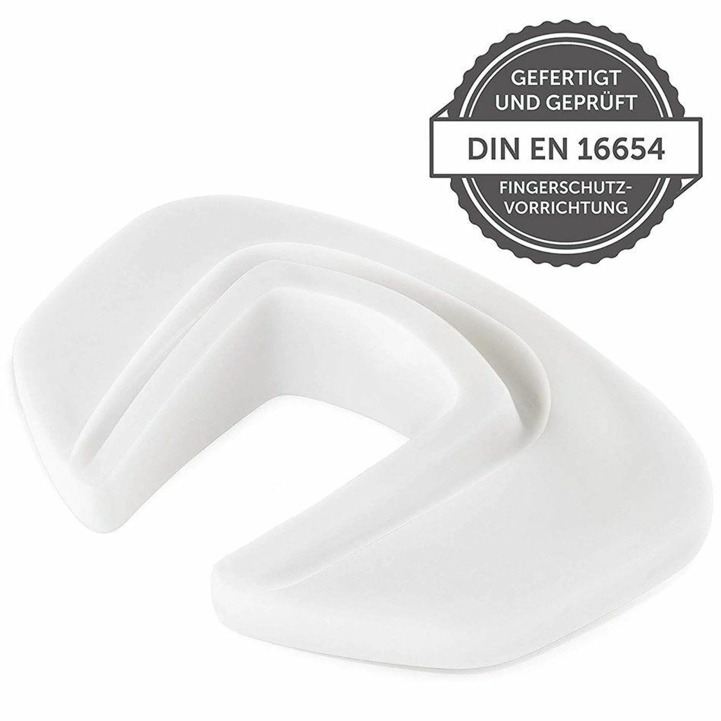 Türstopper und Finger-Klemmschutz 3er Pack - weiß