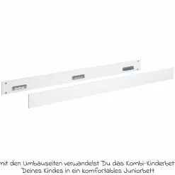 Umbauseiten Universal für Kinderbett Lilo - Weiß - Kollektion 2024