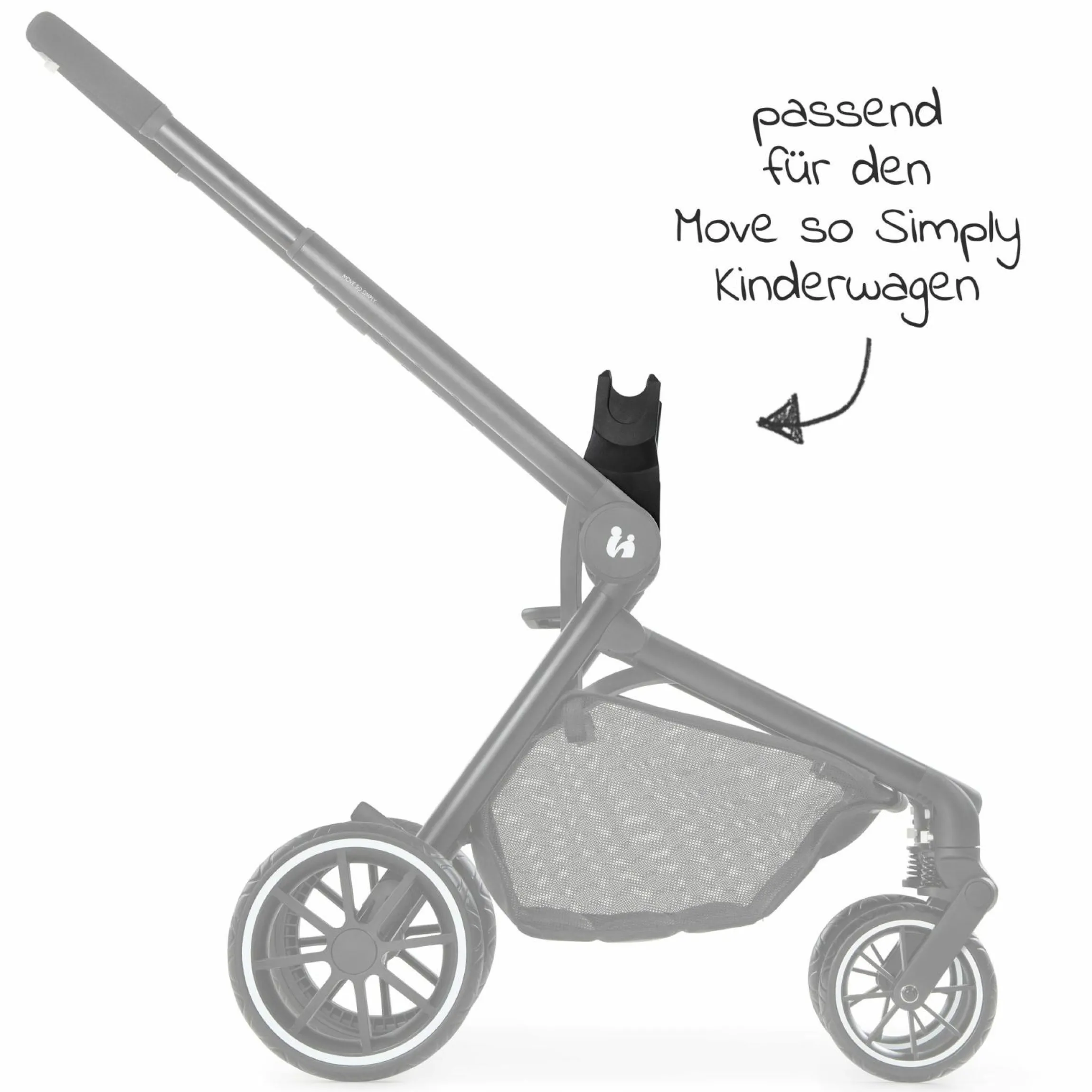 Universal Babyschalen Adapter für Move so Simply Kinderwagen - passend für Maxi-Cosi / Cybex / Joie