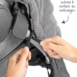 Universal Fleece-Decke / Beindecke für Kinderwagen und Buggy - Schwarz