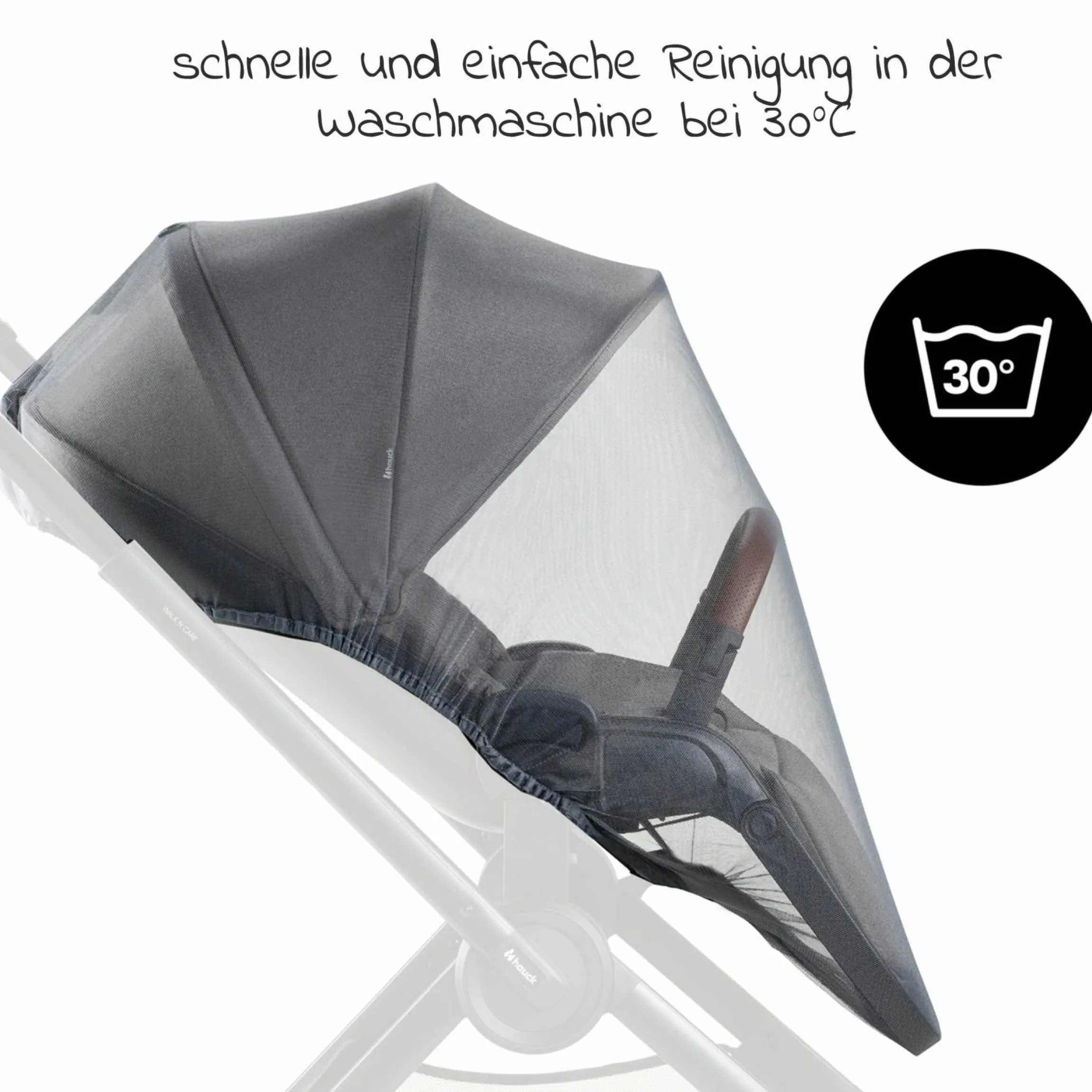Universal Insektenschutz / Moskitonetz für Kinderwagen und Buggy - Grey