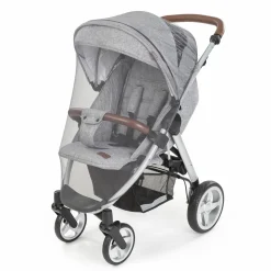 Universal Insektenschutz / Mückennetz für Kinderwagen, Buggy - Grau