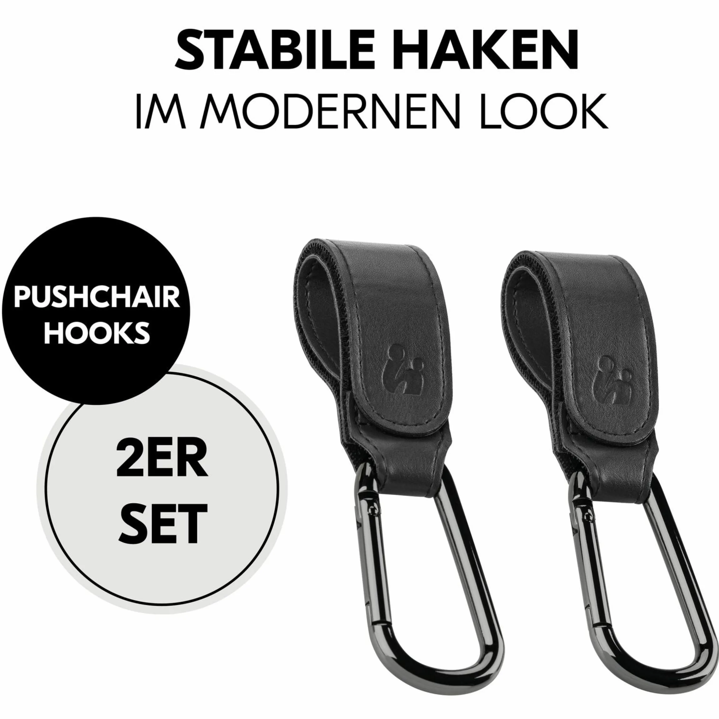 Universal Kinderwagen Haken für Tragetaschen / Wickeltaschen - Black