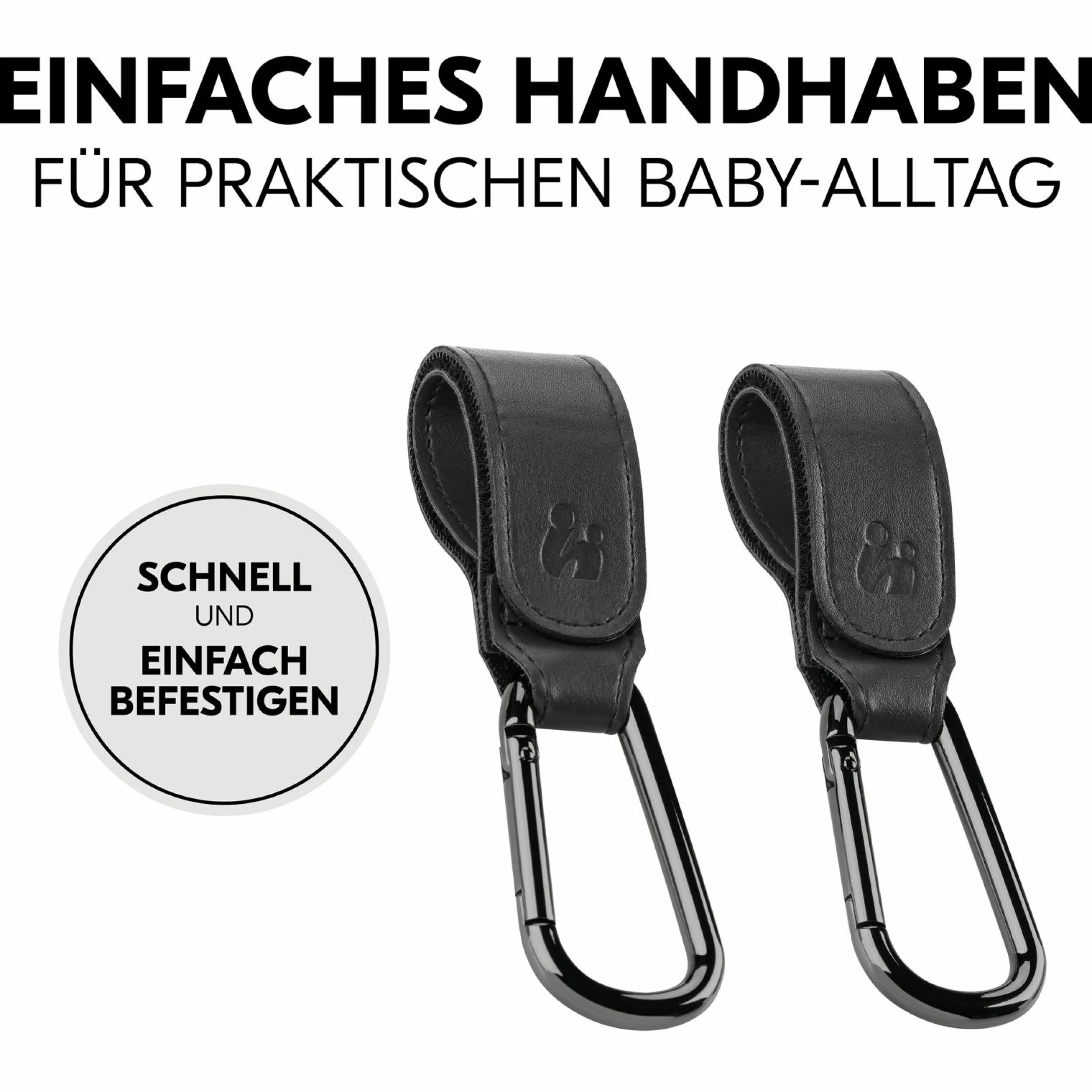 Universal Kinderwagen Haken für Tragetaschen / Wickeltaschen - Black