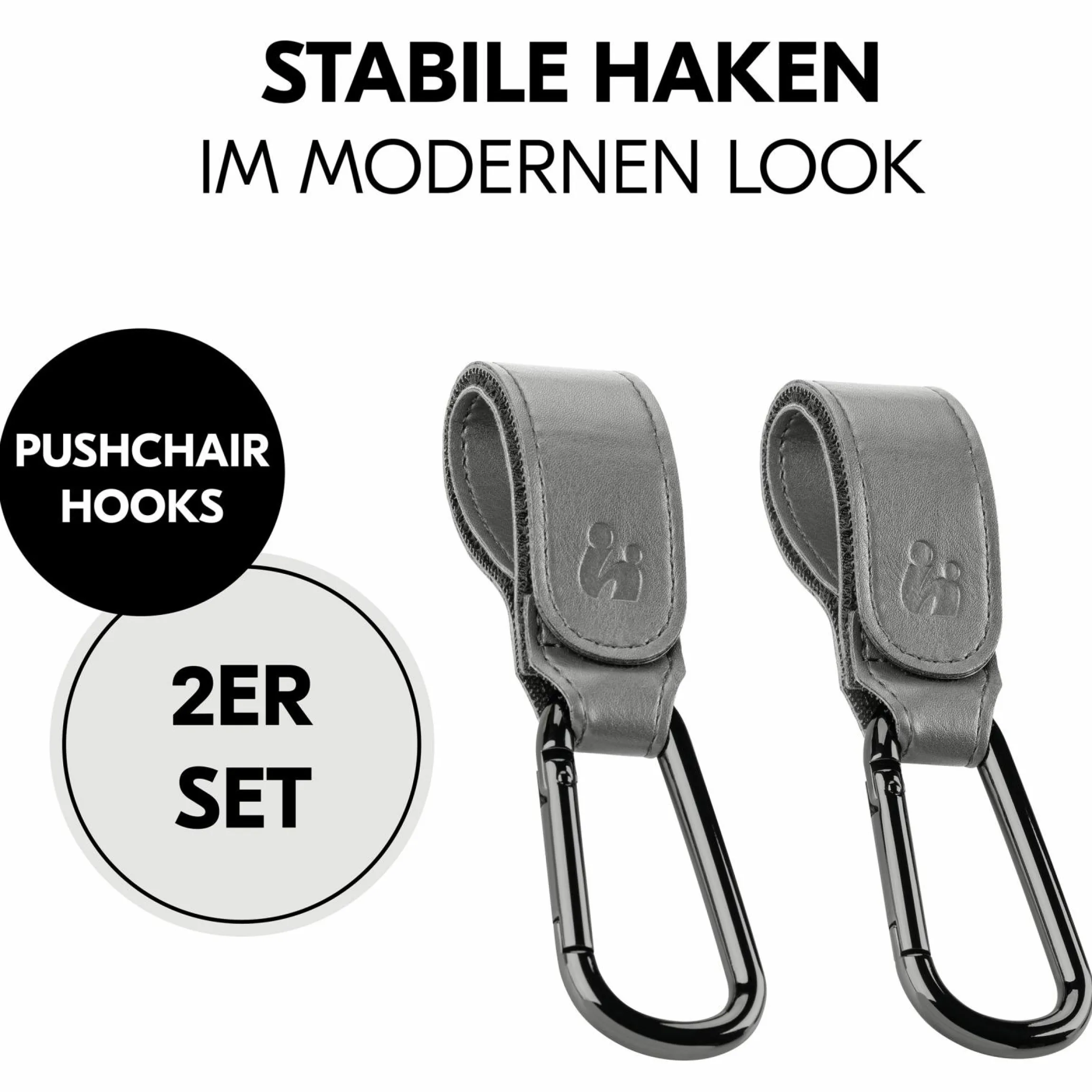 Universal Kinderwagen Haken für Tragetaschen / Wickeltaschen - Grey