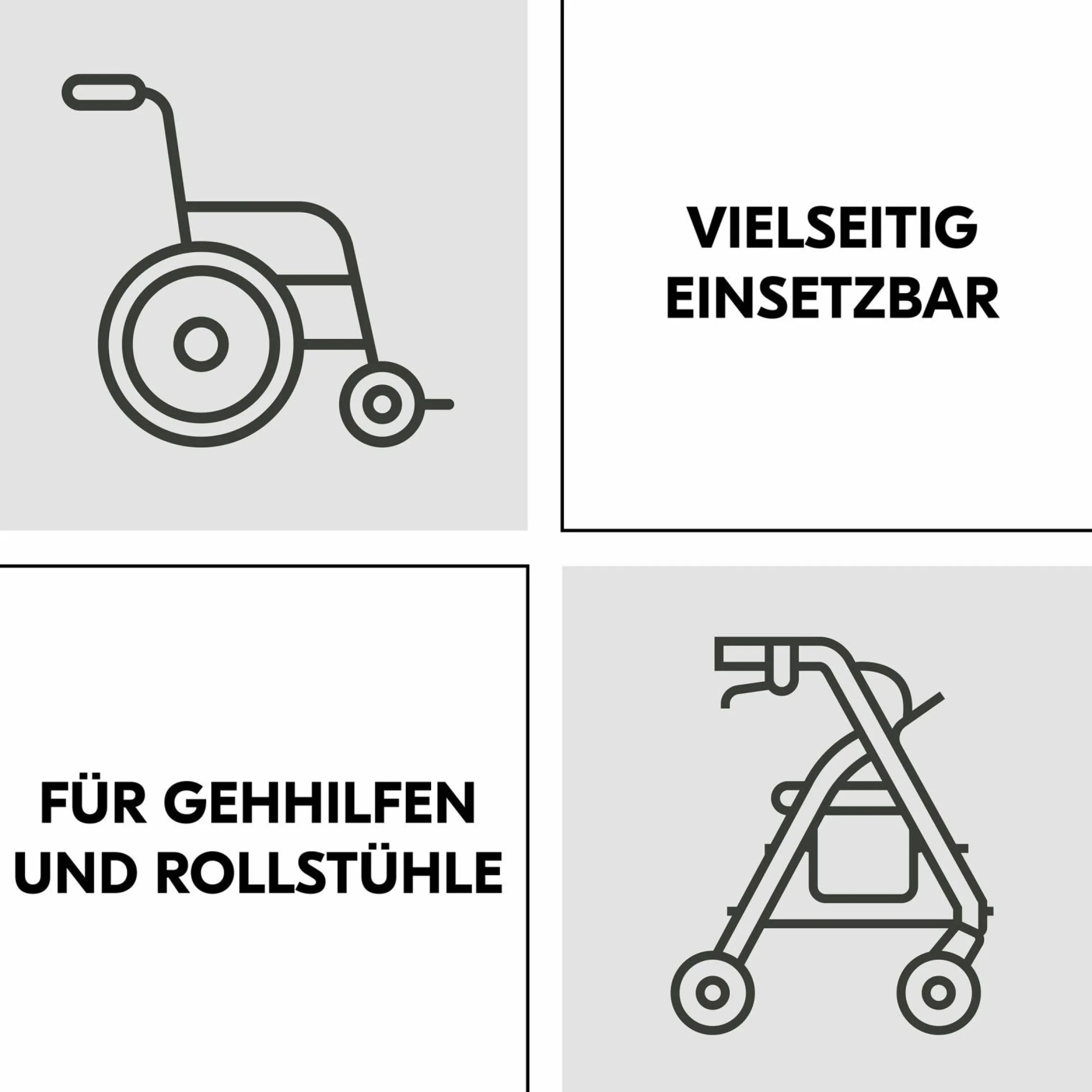 Universal Kinderwagen Haken für Tragetaschen / Wickeltaschen - Grey