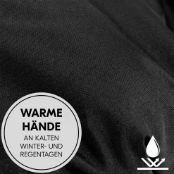 Universal Kinderwagen Handmuff / Handwärmer mit Handytasche - Black