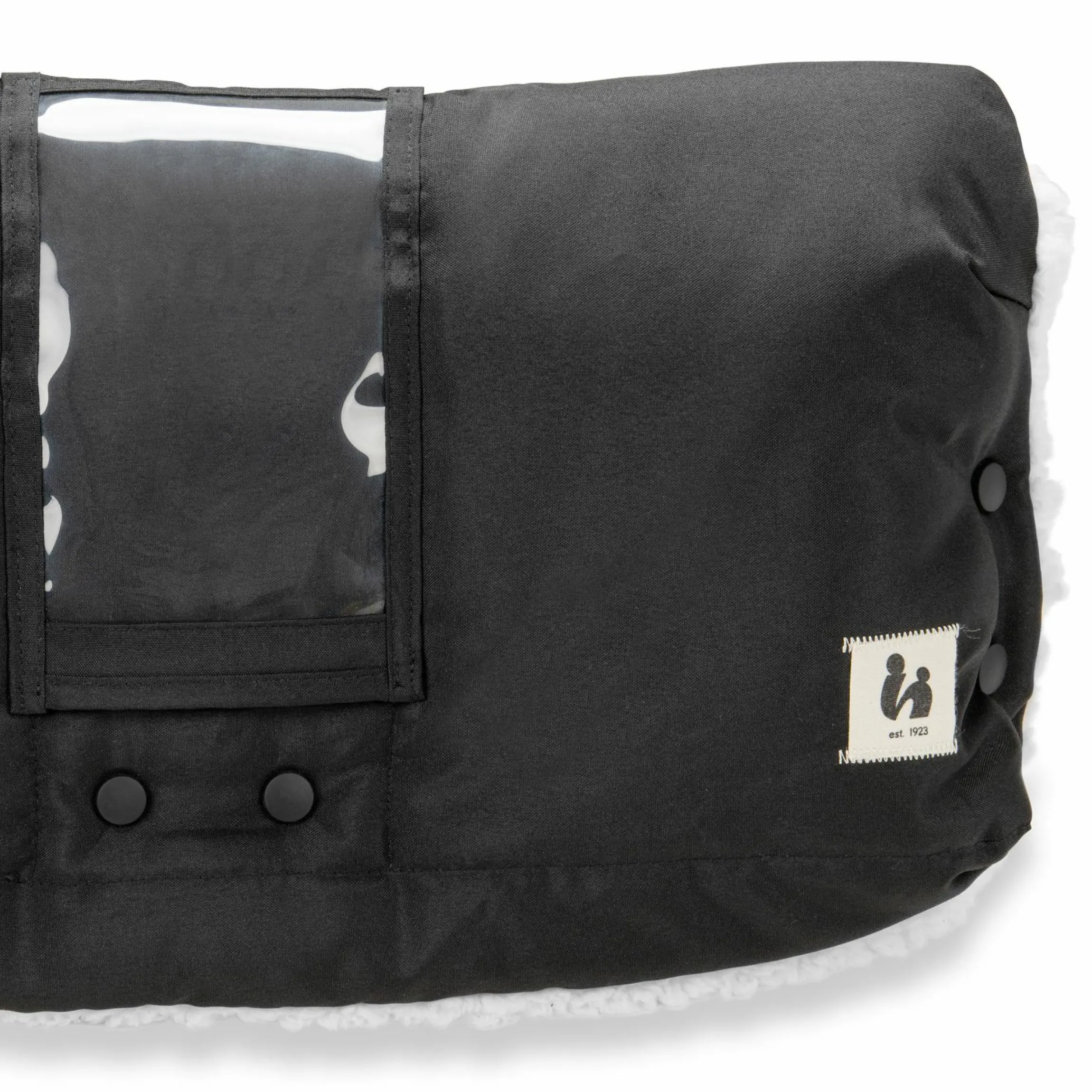 Universal Kinderwagen Handmuff / Handwärmer mit Handytasche - Black