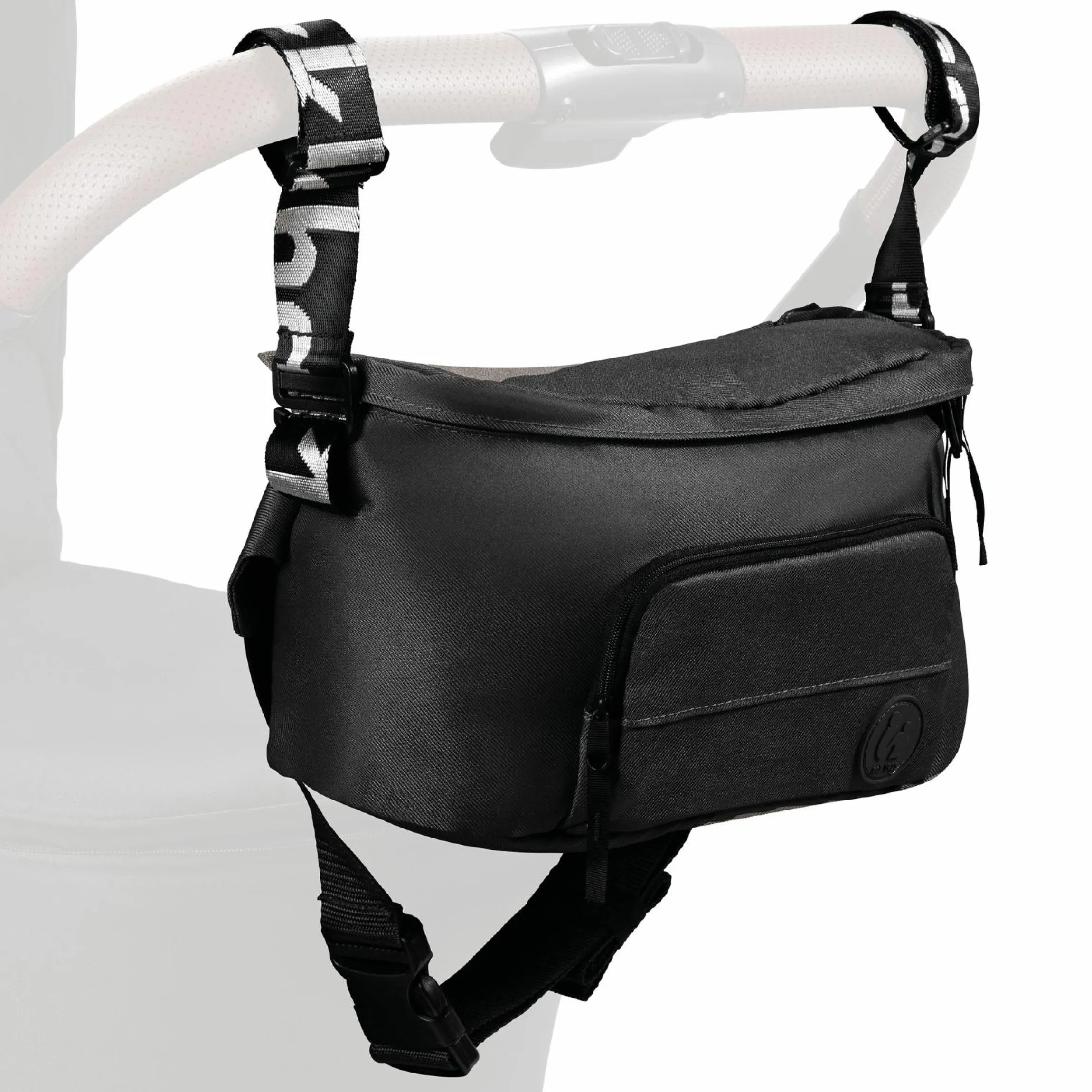 Universal Kinderwagen Organizer und Bauchtasche - Pushchair Hip Bag - Black