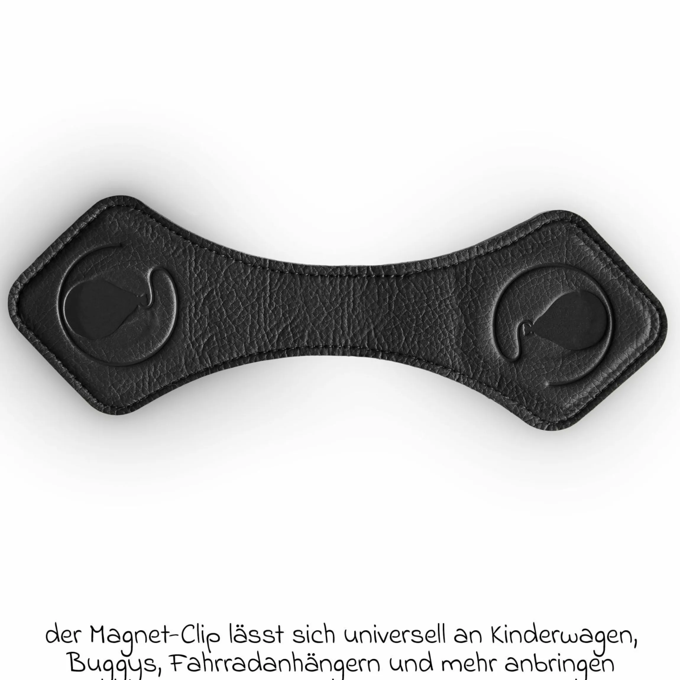 Universal Magnet-Clip für Kinderwagen - Set mit 2 Stück - Black - Kollektion 2025