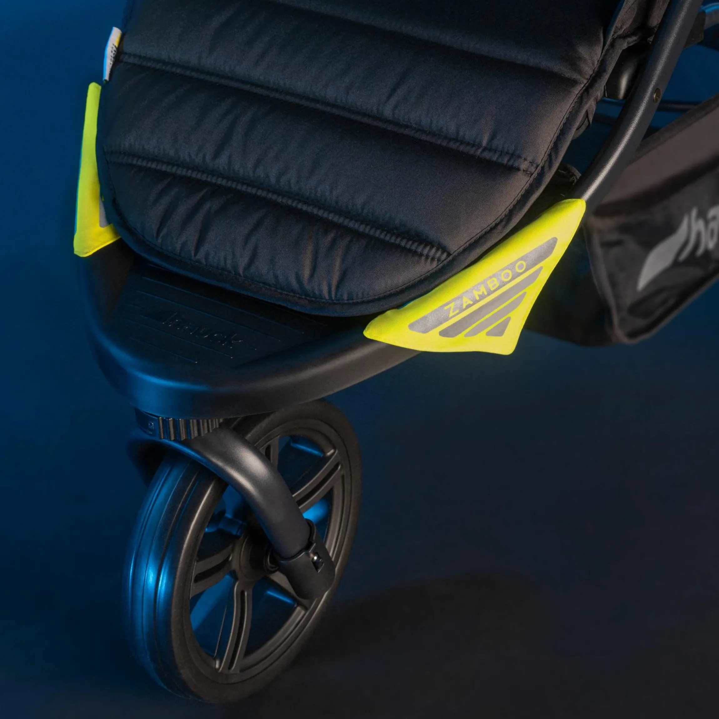 Universal Reflektoren für Kinderwagen und Buggys 4er Pack - Gelb