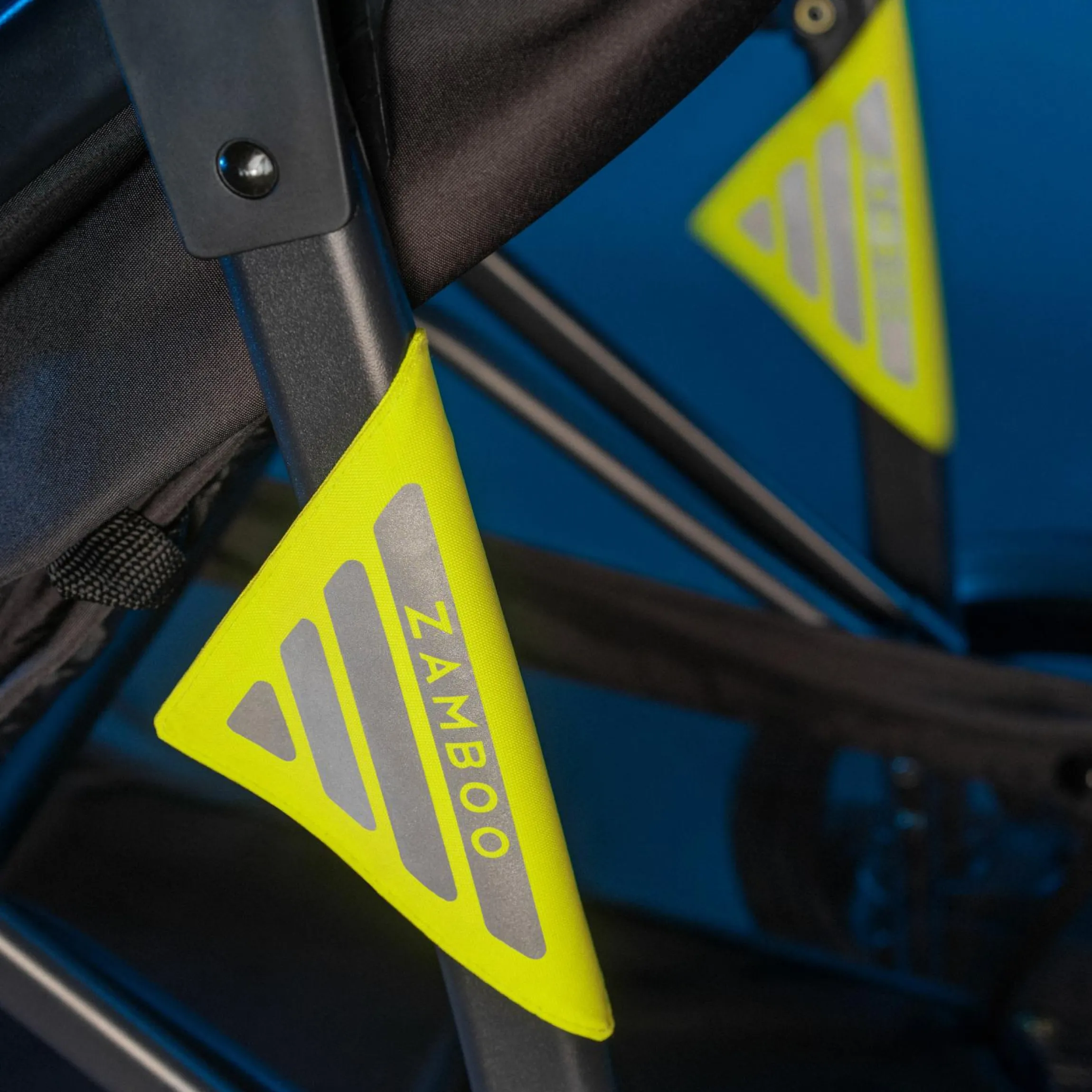 Universal Reflektoren für Kinderwagen und Buggys 4er Pack - Gelb