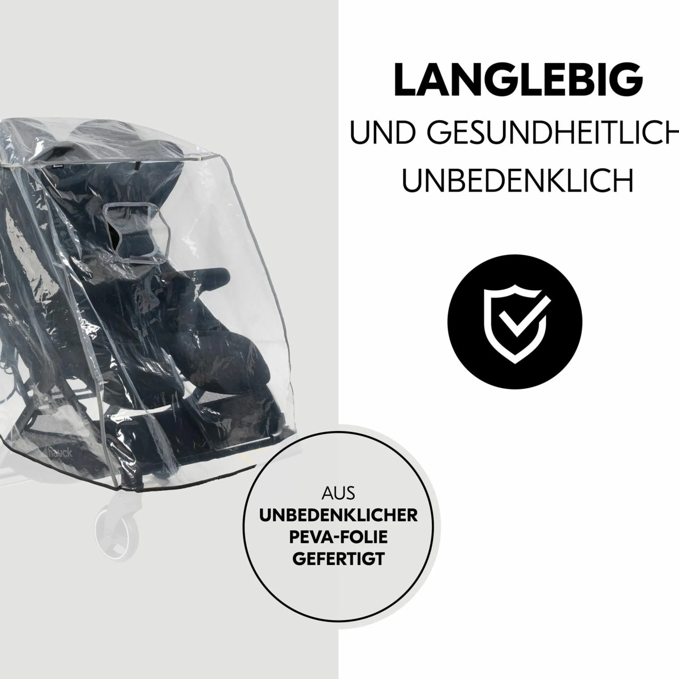 Universal Regenschutz für Geschwisterwagen / Zwillingsbuggys
