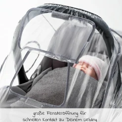 Universal Regenschutz für Babyschale (z.B. Maxi-Cosi, Cybex, Römer)