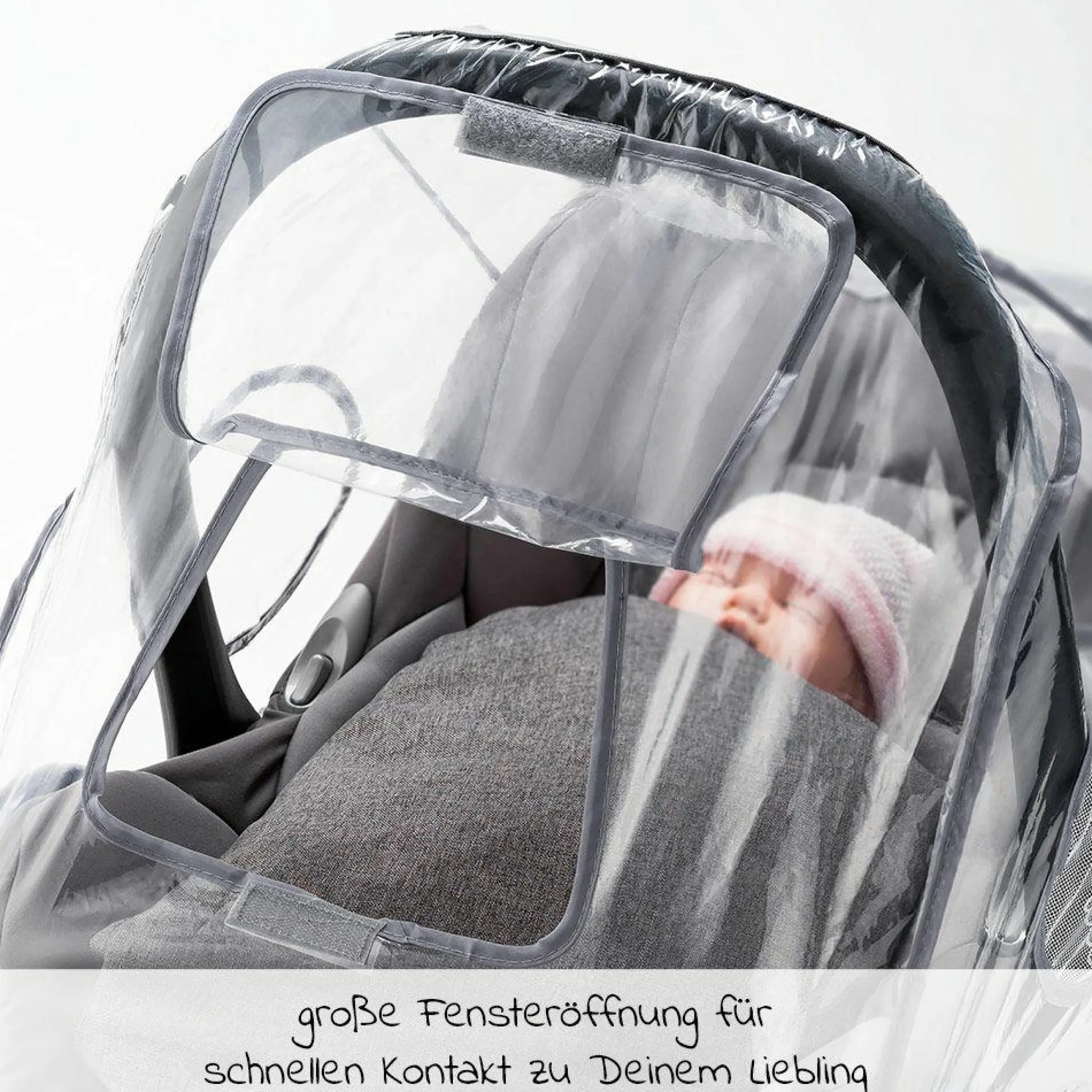 Universal Regenschutz für Babyschale (z.B. Maxi-Cosi, Cybex, Römer)