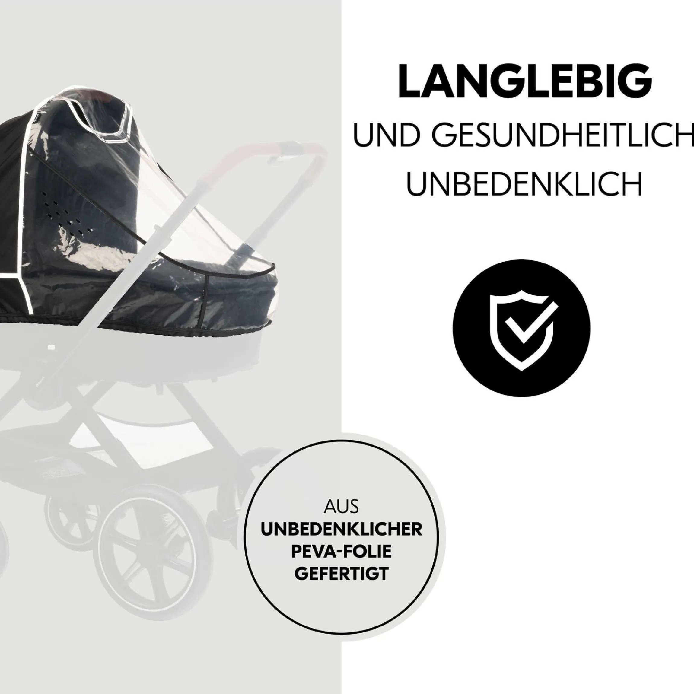 Universal Regenschutz für Kinderwagen Babywannen