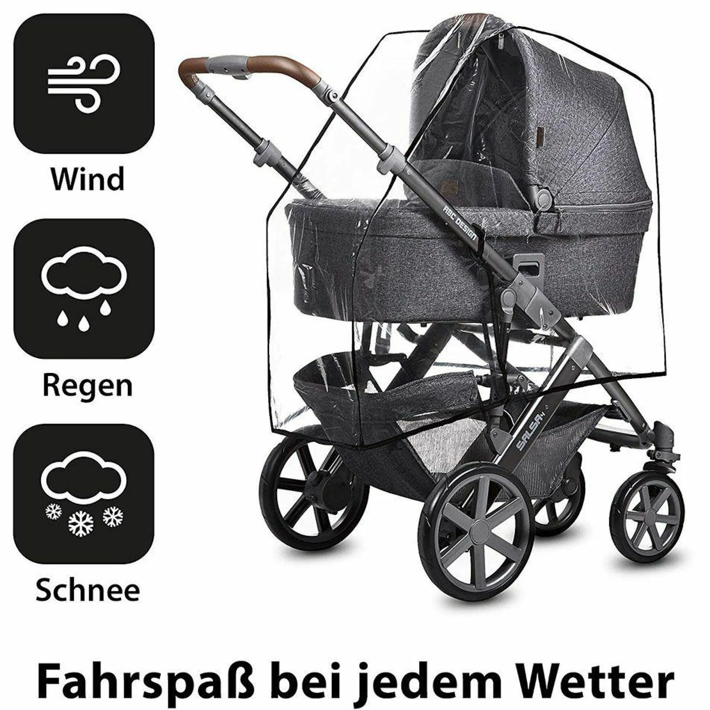 Universal Regenschutz für Salsa, Condor, Turbo, Viper, Tereno - Black